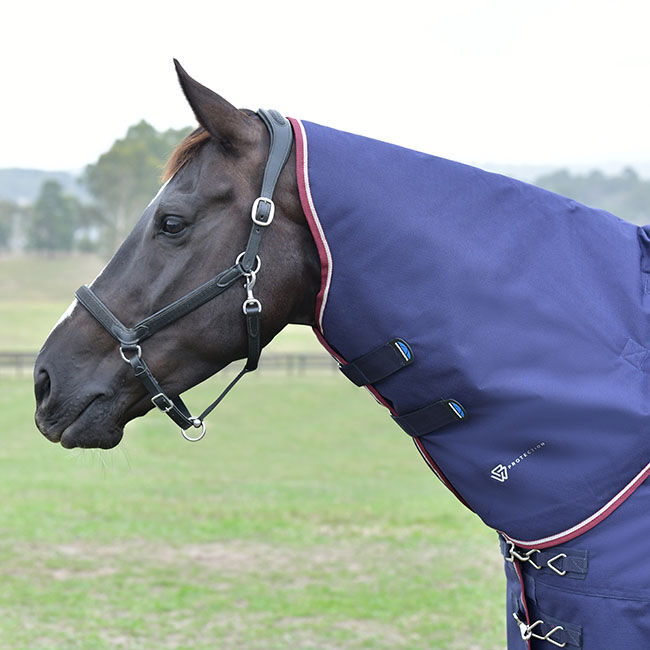 WeatherBeeta ComFiTec Essential Neck Cover (220g Fill) - Navy/Burgundy image number null