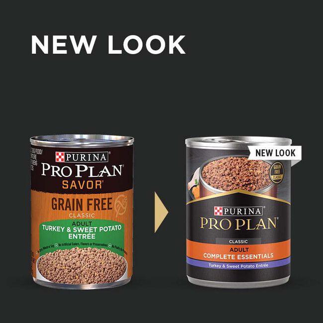 Purina Pro Plan Complete Essentials Grain Free Turkey & Sweet Potato Wet Dog Food - 13oz image number null