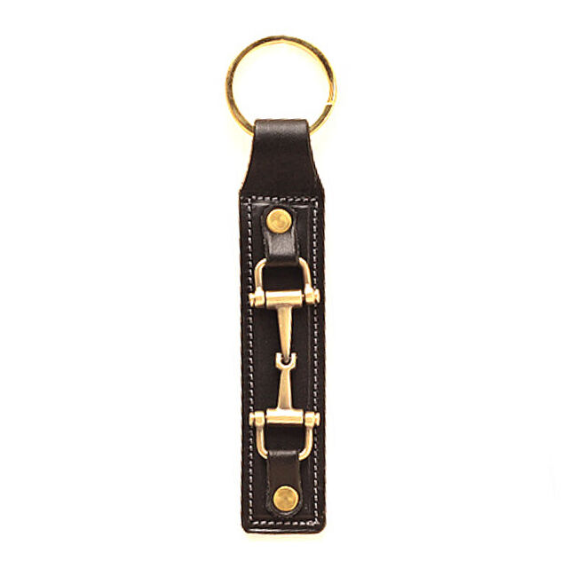 Tory Leather Snaffle Bit Keychain image number null