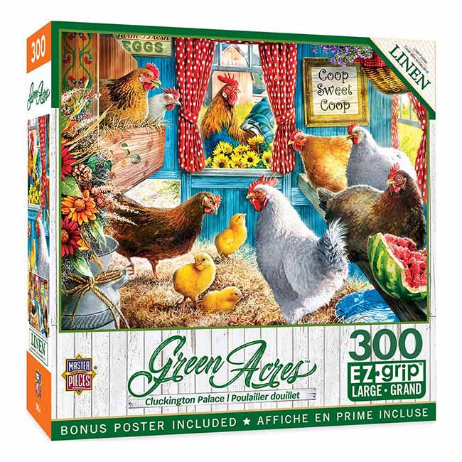 MasterPieces 300-Piece Green Acres Puzzle - Cluckington Palace image number null