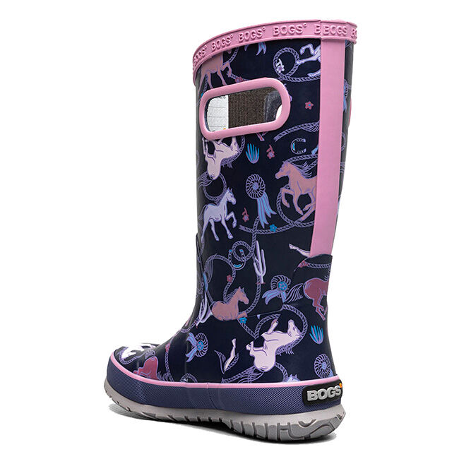 BOGS Kids' Rodeo Horse Rainboots - Purple Multi - Closeout image number null