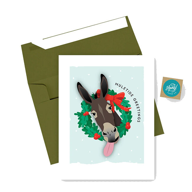 Hunt Seat Paper Co. Christmas Card - Muletide Greetings image number null