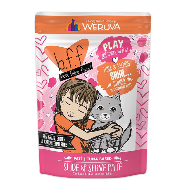 BFF Tuna & Salmon Sweet Cheeks Cat Food Pouch image number null