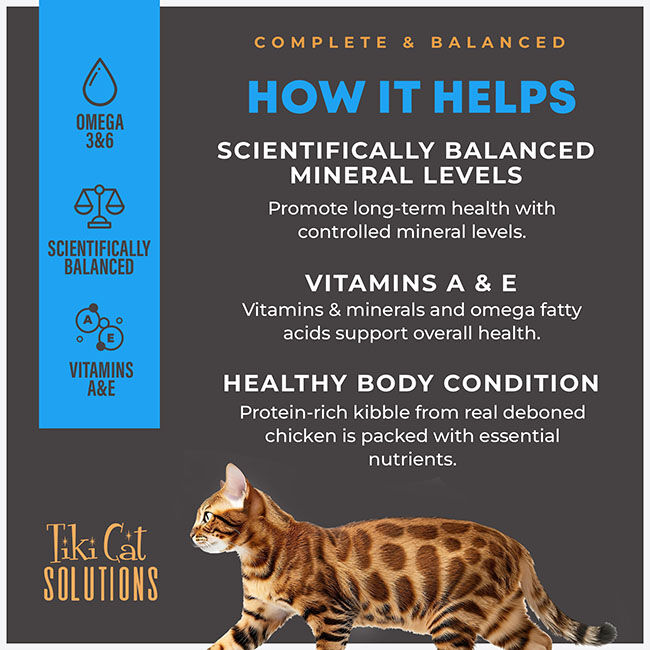 Tiki Cat Solutions Kibble Cat Food - Mineral Solutions Recipe with Chicken image number null
