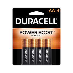 Duracell Coppertop AA Alkaline Batteries - 4-Pack