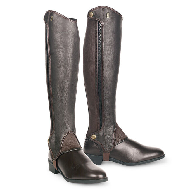 Tredstep Deluxe Leather Half Chaps - Brown image number null