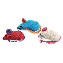 Ethical Pet Burlap Mice - 3-Pack