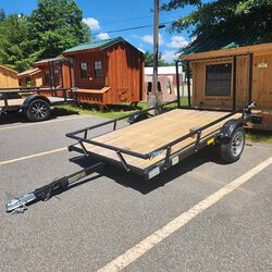 Karavan 5' x 8' Steel Utility Trailer with Slide Rail