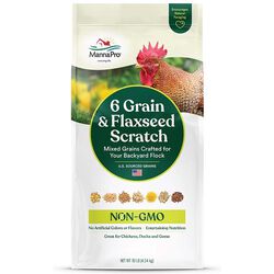 Manna Pro 6 Grain & Flaxseed Scratch Non-GMO 10lb