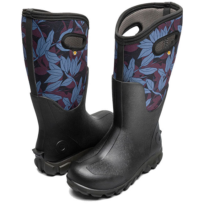 BOGS Women's Classic Seamless Tall Boots - Outlined Leaves image number null