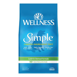 Wellness Simple Limited Ingredient Dog Food - Lamb & Oatmeal Recipe - 26 lb
