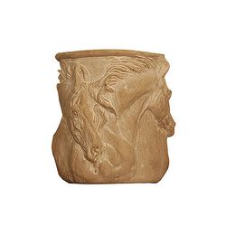 Intrepid International Horse Motif Planter Pot