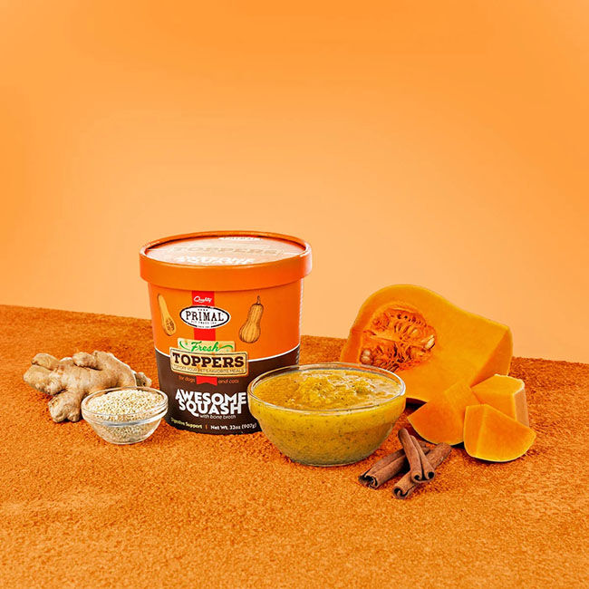 Primal Frozen Fresh Topper - Awesome Squash - 16 oz image number null