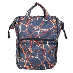 AWST International Backpack & Laptop Case - Snaffle Bit Bridles - Navy