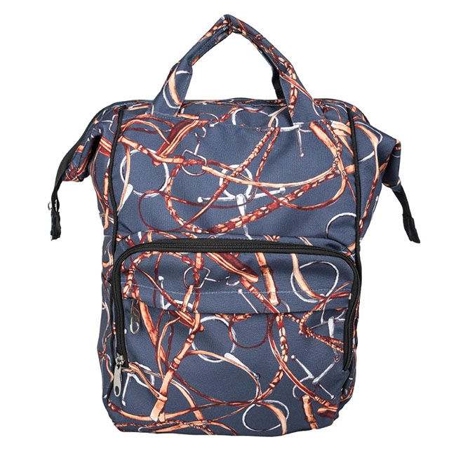 AWST International Backpack & Laptop Case - Snaffle Bit Bridles - Navy image number null