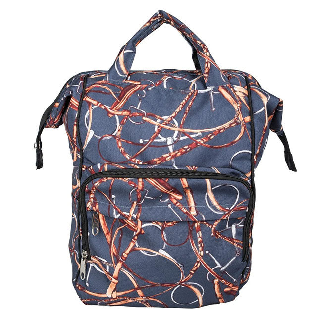 AWST International Backpack and Laptop Case - Snaffle Bit Bridles - Navy image number null