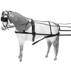 Tough1 Royal King Leather Miniature Driving Harness