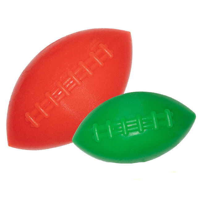 Ruff Dawg Football - Rubber Retrieving Dog Toy - Assorted Colors image number null