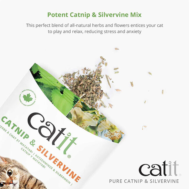 Catit Pure Catnip & Silvervine Mix - 1 oz - Closeout image number null