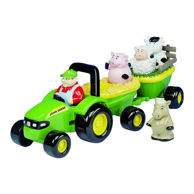 John Deere Animal Sounds Hay Ride Toy image number null