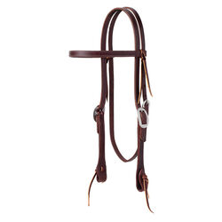 Weaver Synergy Burgundy Latigo Leather Performance Browband Headstall
