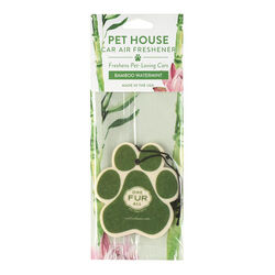 Pet House Candle Car Air Freshener - Bamboo Watermint