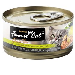 Fussie Cat Premium Tuna with Mussels Canned Cat Food 2.8 oz