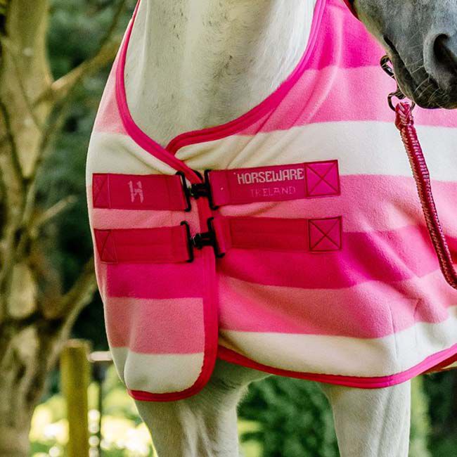 Horseware Newmarket Fleece Cooler - Witney Pink image number null