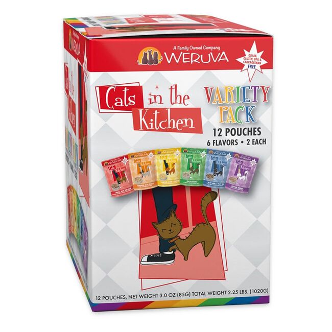 Weruva Cats in the Kitchen Variety Pack Pouched Cat Food image number null