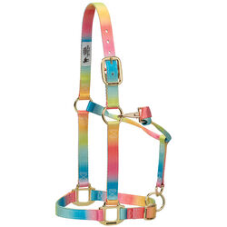 Weaver Polyester Adjustable Chin and Throat Snap Halter - Rainbow