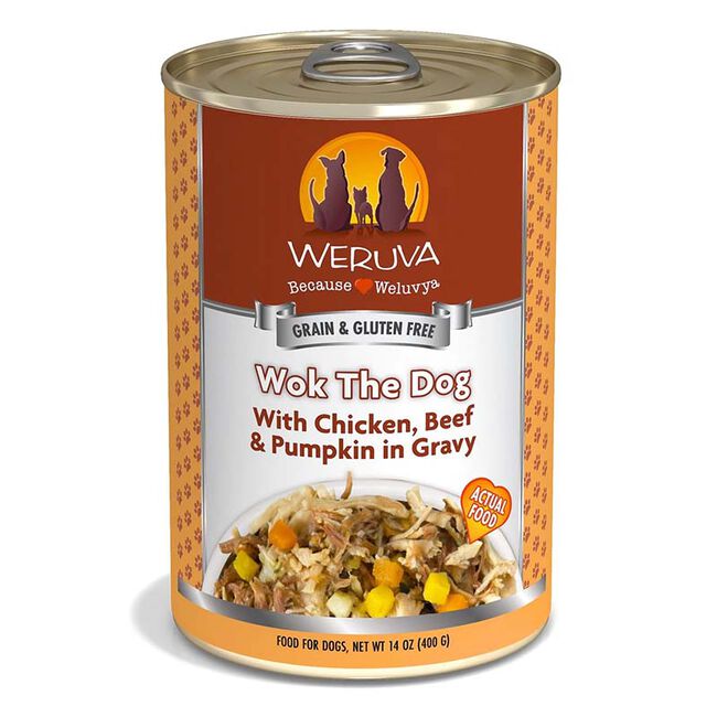 Weruva Classic Dog Food - Wok the Dog with Chicken, Beef & Pumpkin in Gravy - 14 oz image number null