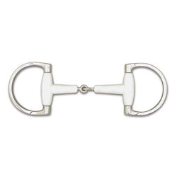 Toklat Flexi Snaffle Dee Bit with 3-3/4" Rings