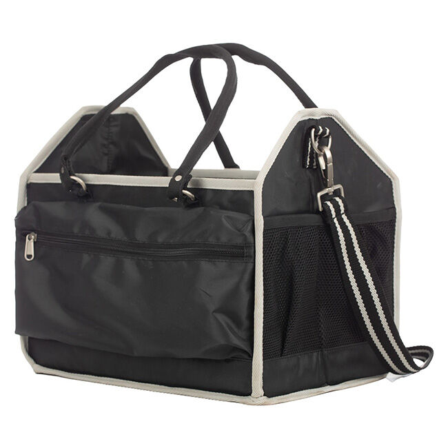 Equinavia Darby Large Collapsible Grooming Tote - Black/Silver image number null