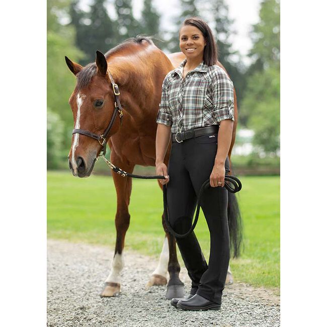 Kerrits Women's Dynamic Extended Knee Patch Bootcut Breech - Black - Closeout image number null