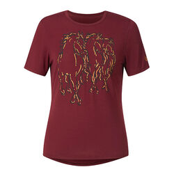 Kerrits Women's Dancing Horses Tee - Sangria
