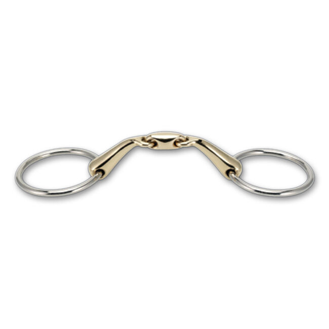 Stubben Steeltec Angled Loose Ring Snaffle Bit image number null