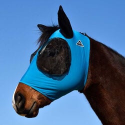 Professional's Choice Comfort Fit Lycra Fly Mask - Pacific Blue