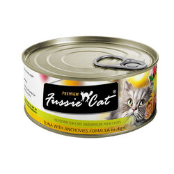 Fussie Cat Premium Cat Food - Tuna with Anchovies in Aspic - 2.8 oz