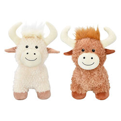 Multipet Standing Highland Cow Dog Toy - Assorted Colors