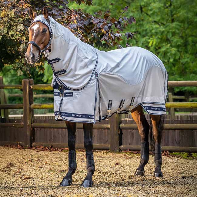 LeMieux Kudos Shower Pro Waterproof Fly Blanket - Gray image number null