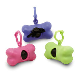 Spot In the Bag - Clip-On Poop Bag Dispenser with 30 Bags - Assorted Colors