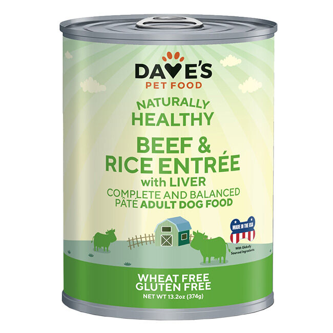 Dave's Beef and Rice Canned Dog Food  image number null