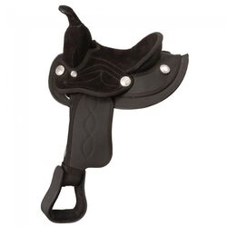 Tough-1 King Series Suede Seat Synthetic Mini Saddle - Closeout