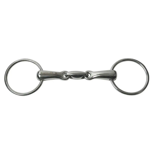 Korsteel Stainless Steel Oval Link Loose Ring Snaffle Bit image number null