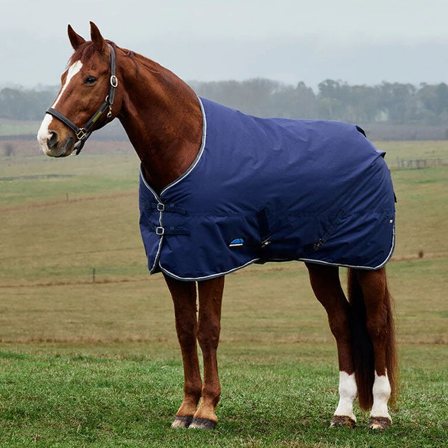 WeatherBeeta ComFiTec Tyro Turnout Standard Neck (220 g) - Navy/Charcoal image number null