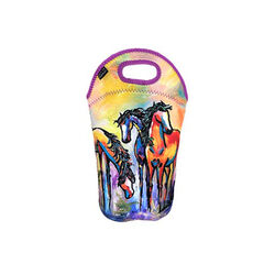 Art Of Riding Wine Tote - Friends in Color