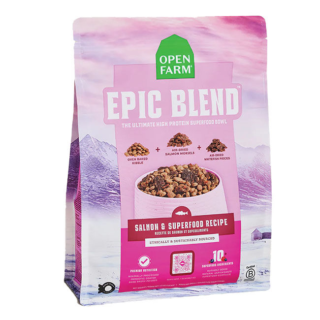 Open Farm Epic Blend High Protein Dog Food - Salmon & Superfood Recipe image number null
