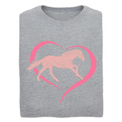 Stirrups Clothing Girl's Horse in Heart Short Sleeve Tee