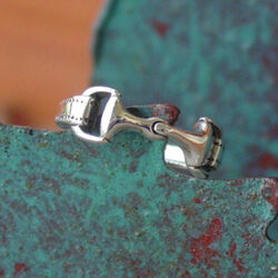 Baron Silver Snaffle Bit Horse Ring