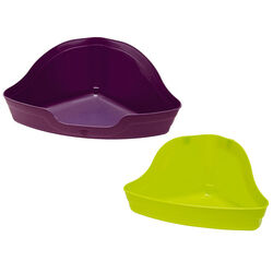 Kaytee Hi-Corner Small Animal Litter Pan - Assorted Colors